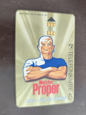 German phone card used
