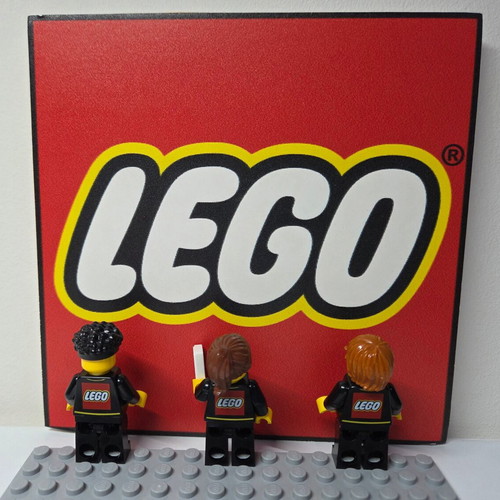 Lego 3 minifigures Lego stores employee new