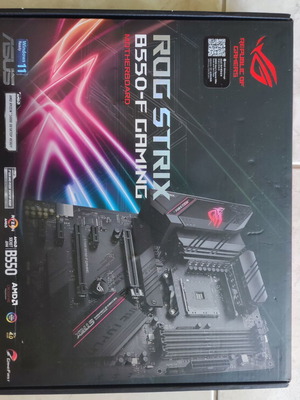 ASUS ROG Strix B550-F Gaming motherboard used, non-functional for repair or parts