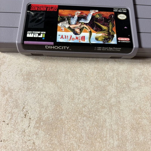 Dino City Super Nintendo SNES game, American