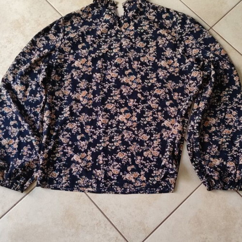 Shein turtleneck shirt used, size large, multicolor, 100% polyester