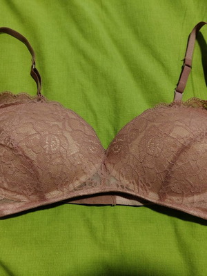 Tezenis bra without underwire like new, beige pink
