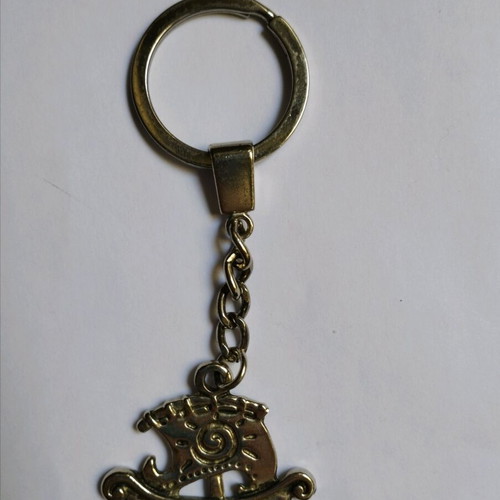 Keychains used, boat and Spetses flag, set of 2 pieces
