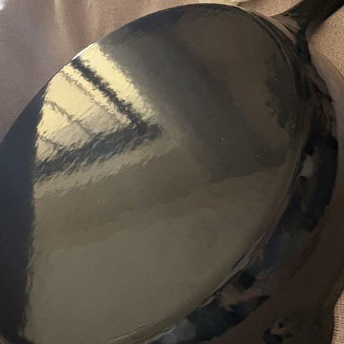 Cast Iron Pan 25cm with Porcelain Coating and Handles new
