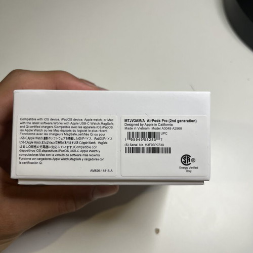 Air Pods Pro 2 wireless earbuds with charging cable and ear tips