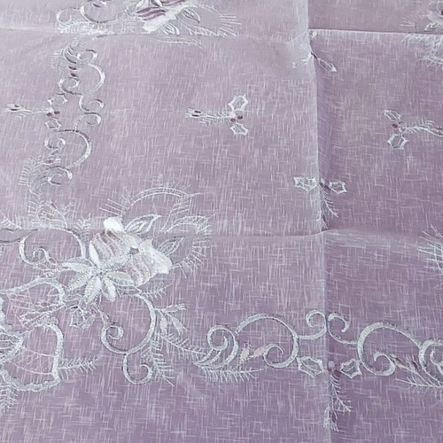 Christmas small tablecloth new with silver embroidery