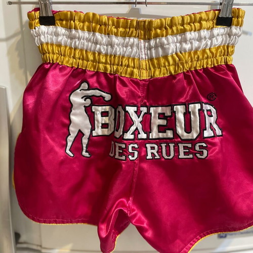 Boxeur the Rues satin women's boxing shorts fuchsia used size M