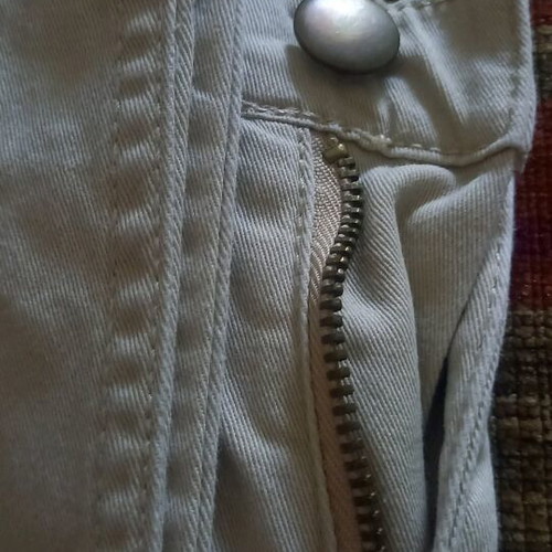 Jean like new, straight fit, light yellow-cream, size 170 cm for 14 years old