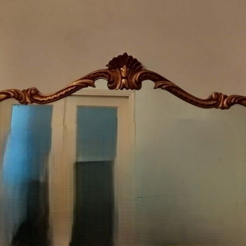 Chandelier and wall lights used, vintage antique set