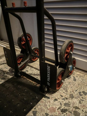 Parkside Performance transport trolley used with 3 legs for stairs