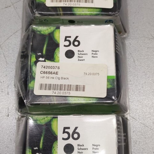 HP 56 Ink Black Original, 3 pieces, new