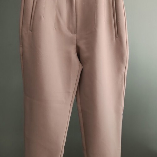 Zara high-waisted pants used, beige, size S