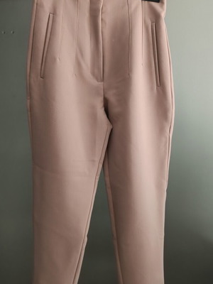 Zara high-waisted pants used, beige, size S
