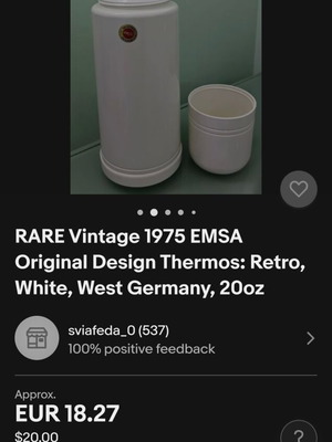 Collectible thermos like new, set of 2 pieces