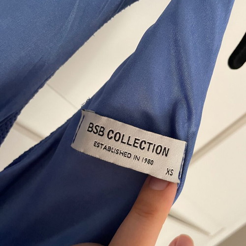 BSB mini dress used, blue, extra small with pockets and low back