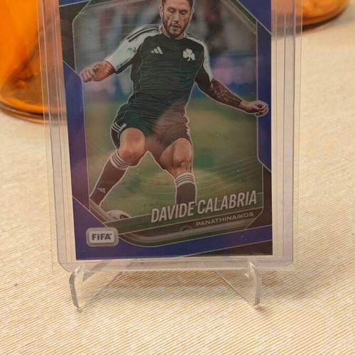 Davide Calabria Blue Prizm Panini Prizm FIFA Soccer Card 045/199 Panathinaikos