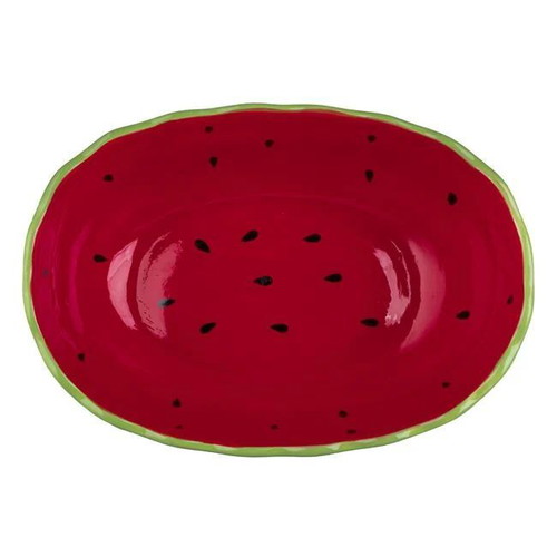 Ceramic watermelon fruit bowl new 30x21x11cm 3lt