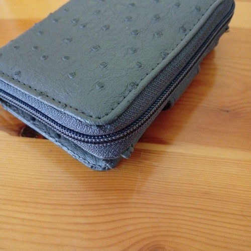 Wallet gray with many compartments like new