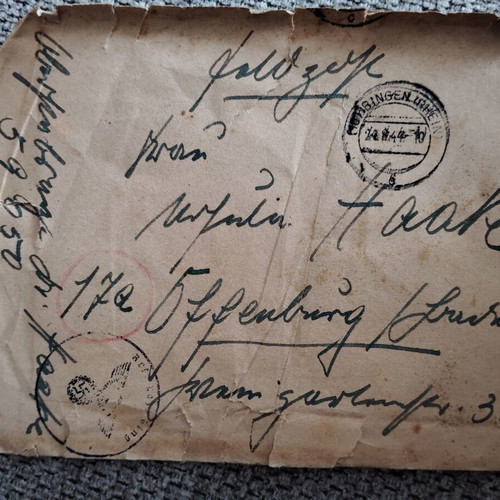 Feldpost archive of Germany Reich from Normandy battle, new
