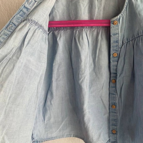 H&M denim blouse for girl 3-4 years like new, 100% cotton