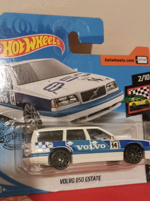 Hot Wheels Race Day Volvo 850 Estate White 10 Spoke Wheels new
