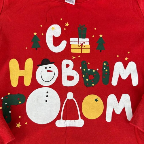 Crockid Christmas shirt red, size 128, like new