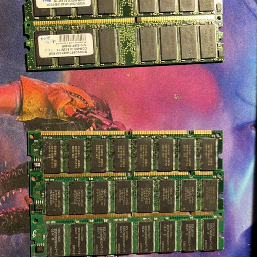 Ram DDR used, pack of 5 for retro PCs
