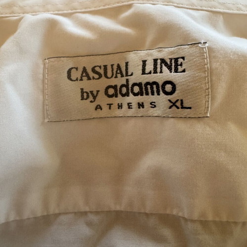 Men's cotton dress shirts set of 2, white and cream, XL, like new