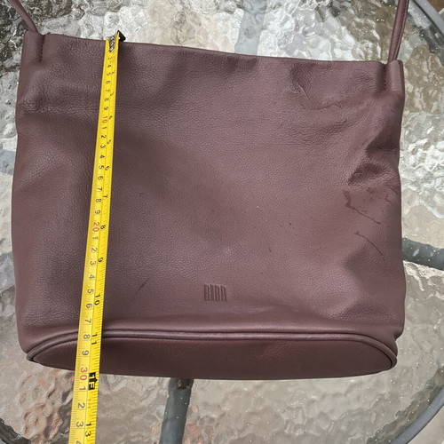 BIBA shoulder bag new, genuine leather faded red and purple