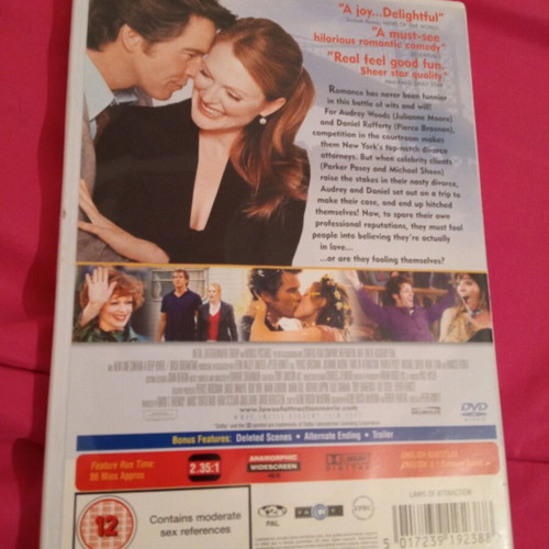 Laws of Attraction DVD like new, comedy adventure romance, subbed