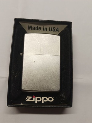 Zippo 205 Satin Chrome lighter, authentic, 2009