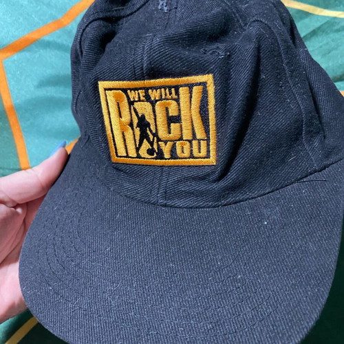 We Will Rock You Queen Musical Theater Black Cap used