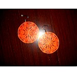  Σκουλαρίκια σε πορτοκαλί απόχρωση