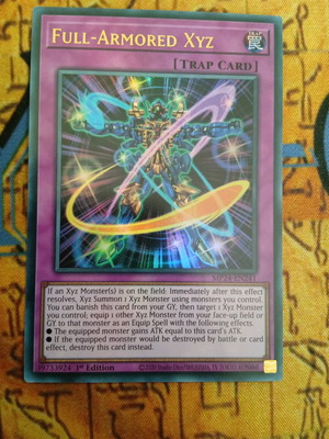 Full Armored XYZ Normal Trap κάρτα Yugioh από 2024 Mega Tin Dueling Mirrors