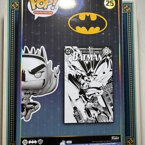Funko Pop Comic Covers Batman Black and White Vinyl Figure