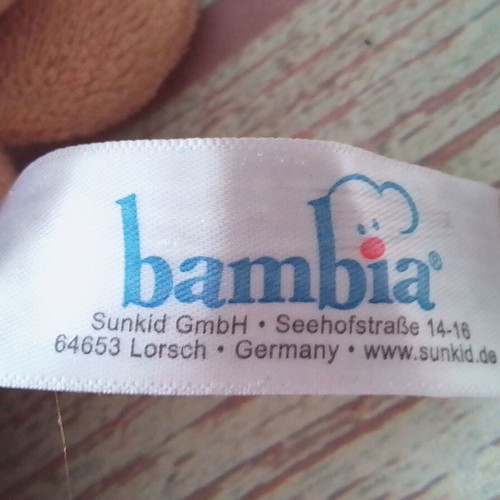 Plush dog pencil case BAMBIA used
