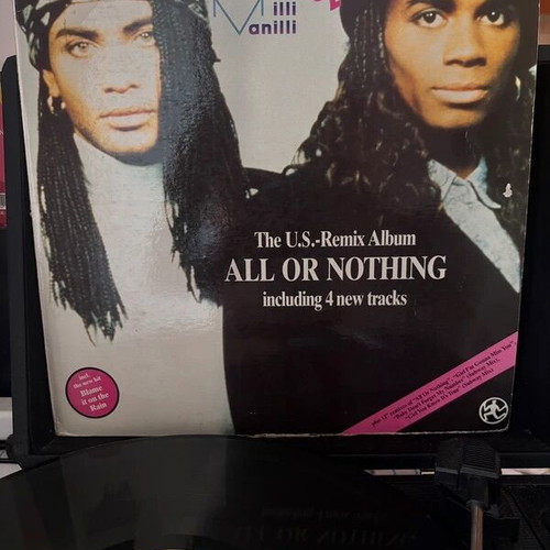 Milli Vanilli All Or Nothing vinyl LP used, 1989 U.S. remix album