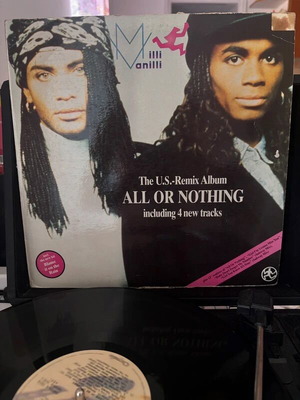 Milli Vanilli All Or Nothing vinyl LP used, 1989 U.S. remix album