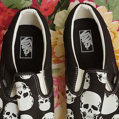 Vans men's shoes with skulls size 46