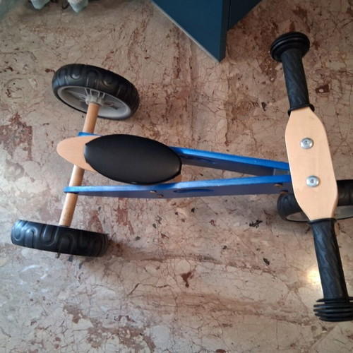 Wooden tricycle and balance bike 2 in 1