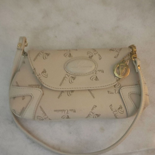 Walter Valentino shoulder bag like new, beige with gold details