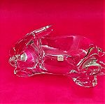  Φοντανιερα σε σχήμα λαγού/κουνέλι Art Crystal Sasaki Japan 80'
