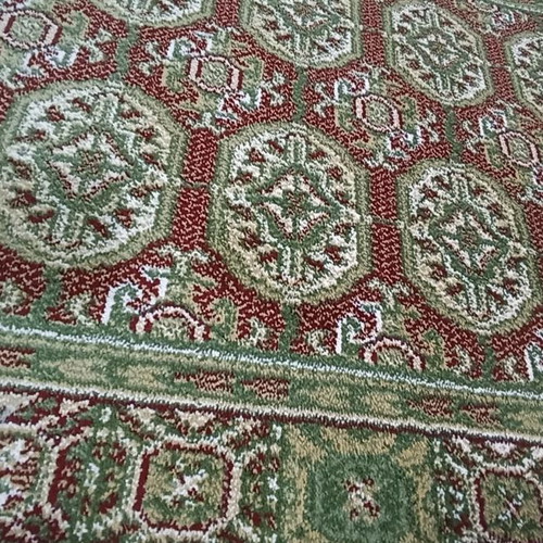 Wool runner rug by the meter with beautiful colors and pattern