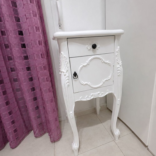 Vintage boudoir vanity and bedside table