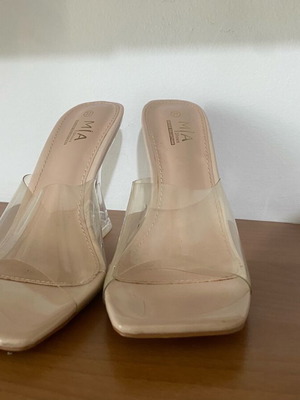 Clear Heels Mia sandals like new, size 37