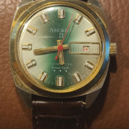 Aseikon 23 Space Style vintage mechanical wristwatch