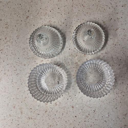 Set of 2 glass decorative jars with lid, like new