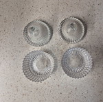 Set of 2 glass decorative jars with lid, like new