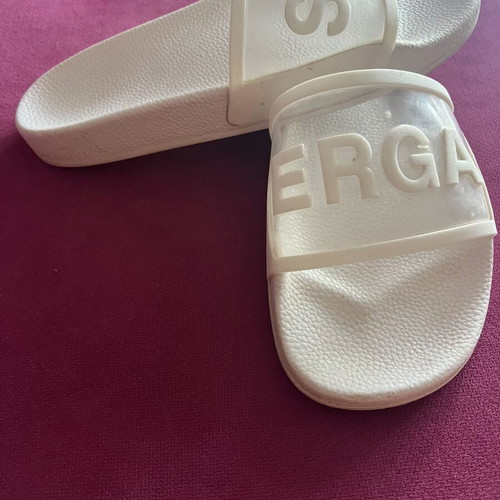 Superga white slides size 38 used