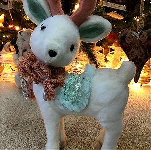 Χριστουγεννιάτικο διακοσμητικό ελάφι: ( 33cm) , Christmas decorative deer 33cm
